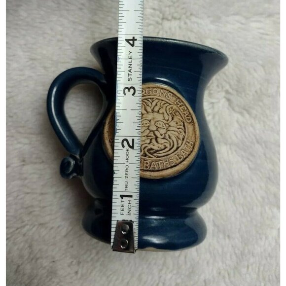 The Gorgon's Head Roman Baths Jug Cup Blue Bath Salt Soaking Luxury Bathroom - Picture 5 of 6